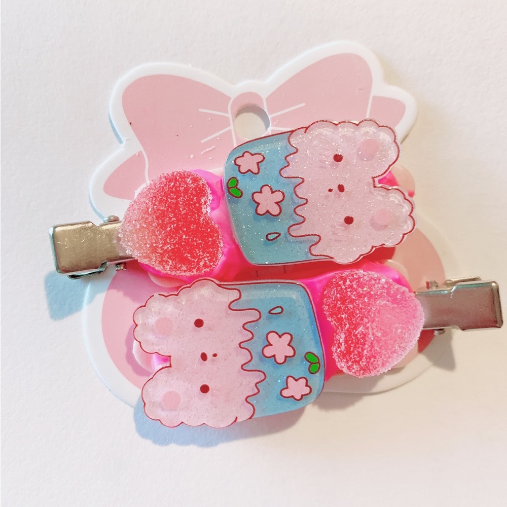 Bunny hair clips